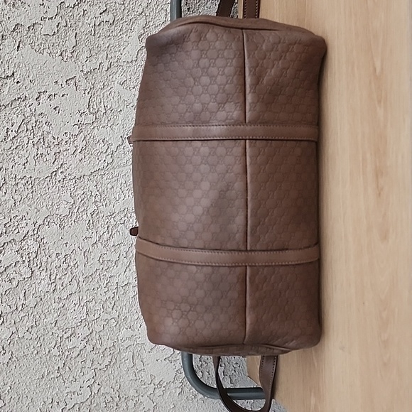 Authentic Gucci Micro Guccissima Boston Leather Crossbody bag Chocolate … - Picture 5 of 15